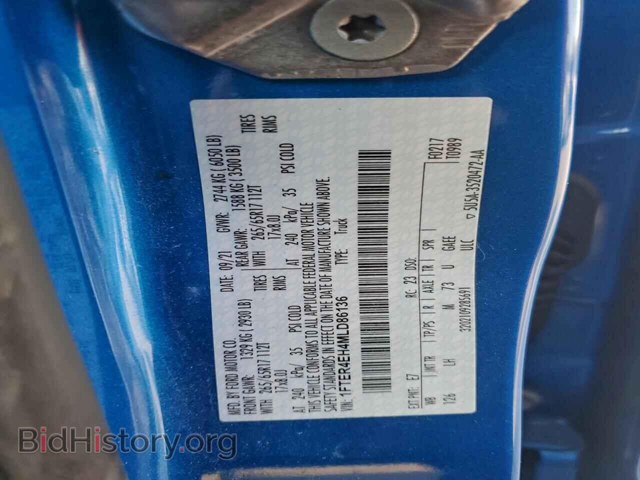 2021 FORD RANGER - VIN: 1FTER4EH4MLD86136 - Фото 12