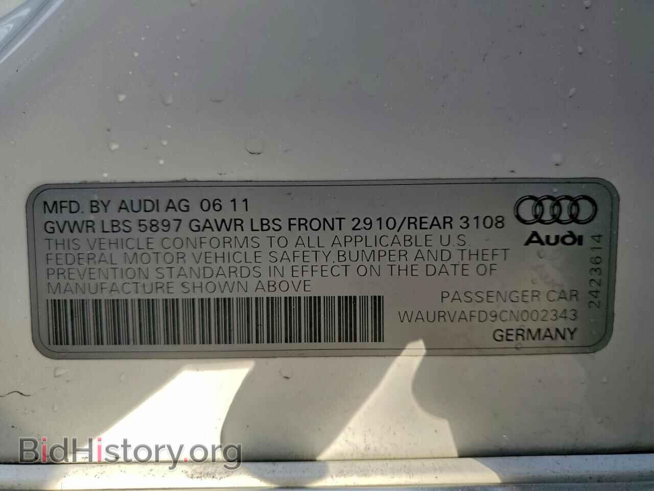2012 AUDI A8 - VIN: WAURVAFD9CN002343 - Photo 12