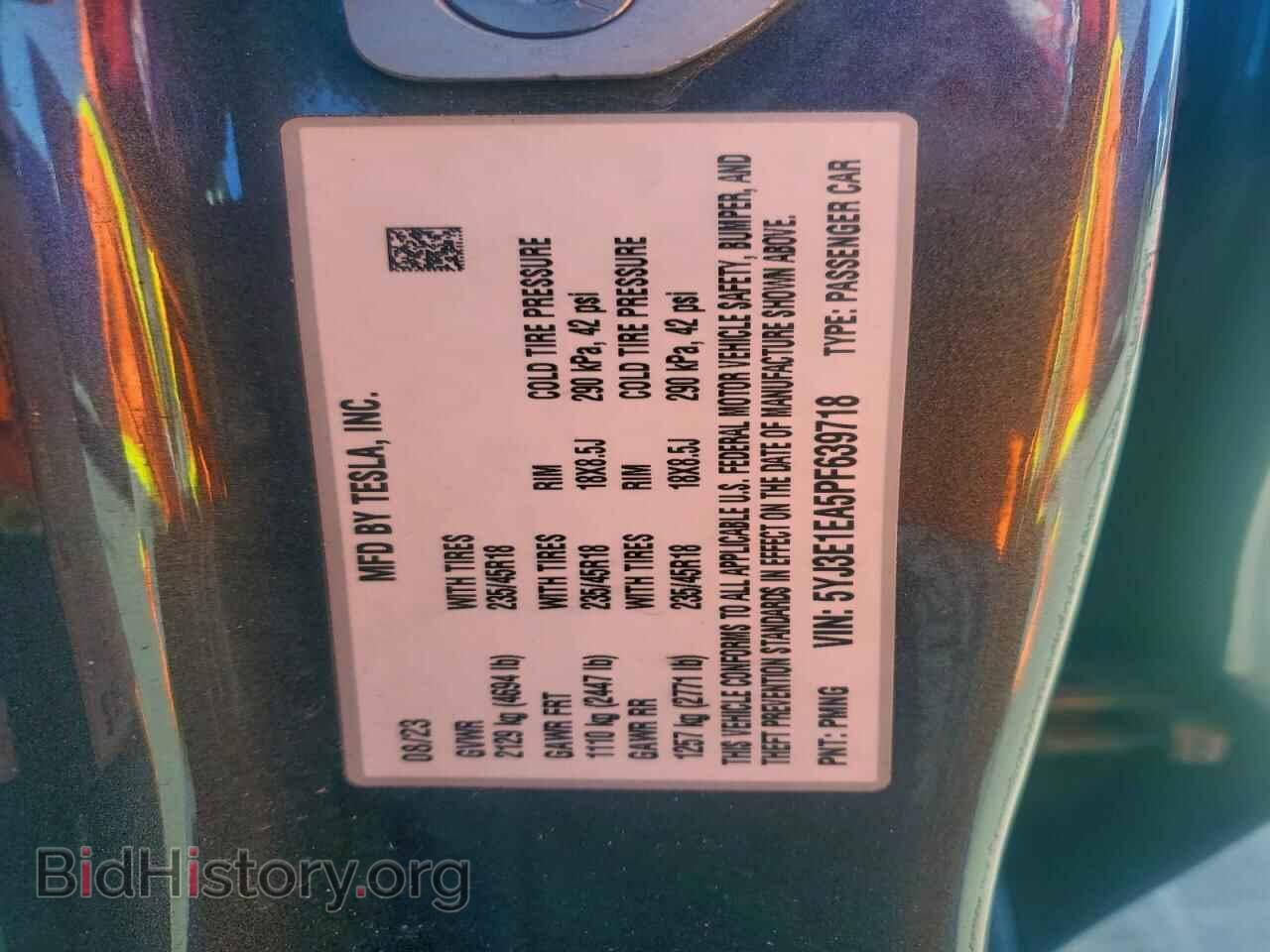 2023 TESLA MODEL 3 - VIN: 5YJ3E1EA5PF639718 - Photo 13