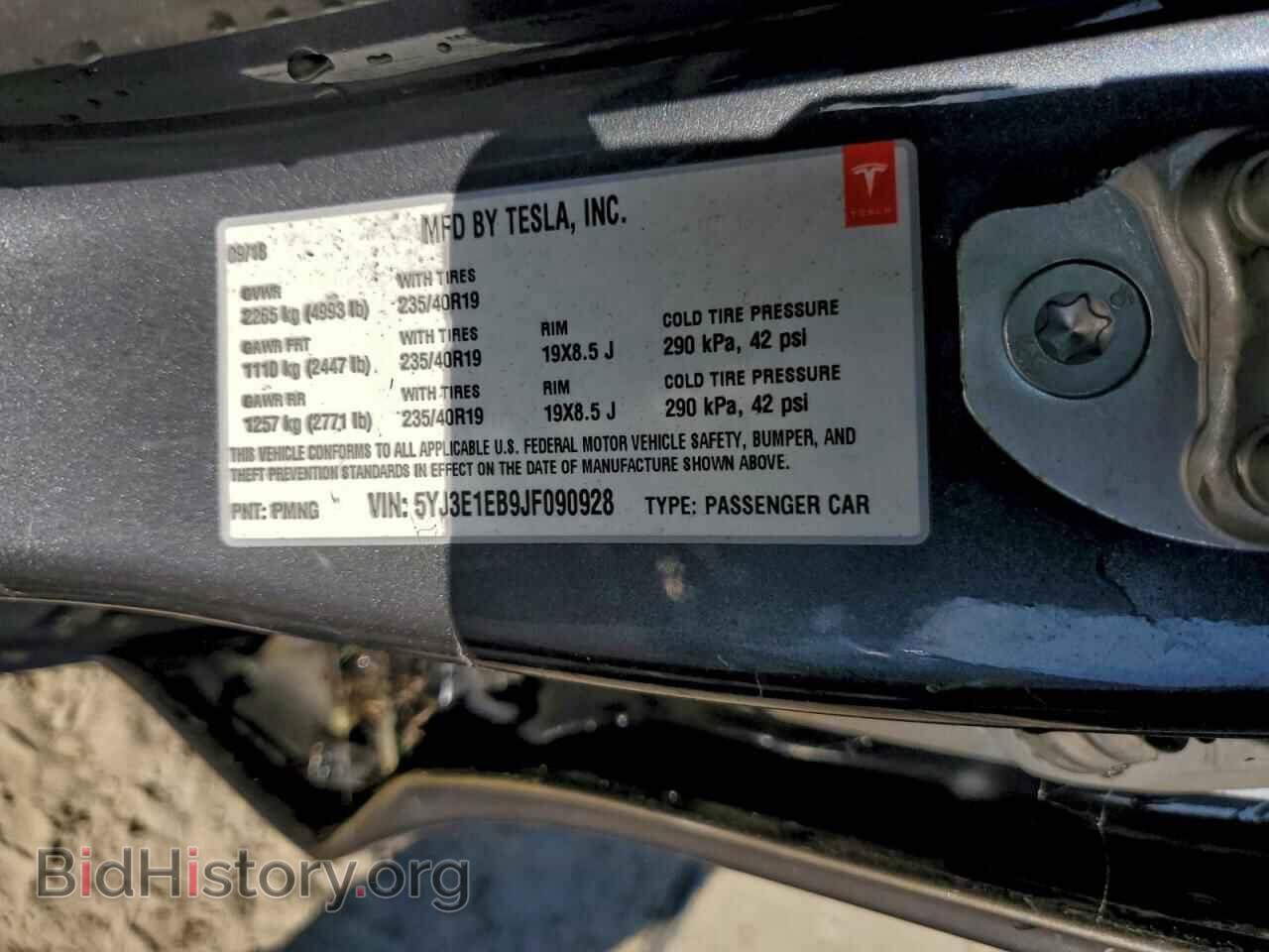 2018 TESLA MODEL 3 - VIN: 5YJ3E1EB9JF090928 - Photo 13