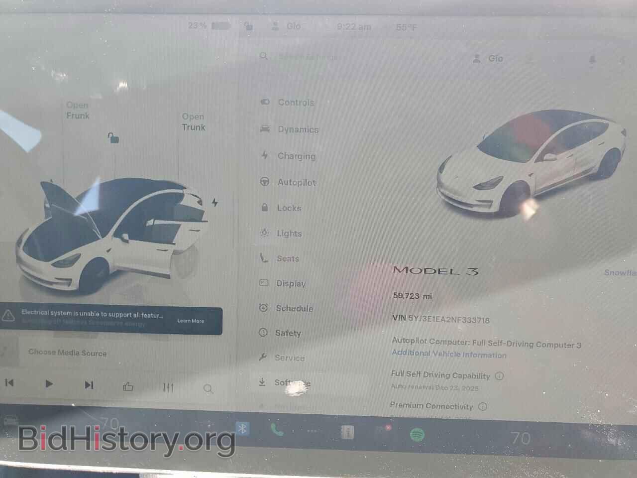 2022 TESLA MODEL 3 - VIN: 5YJ3E1EA2NF333718 - Photo 9