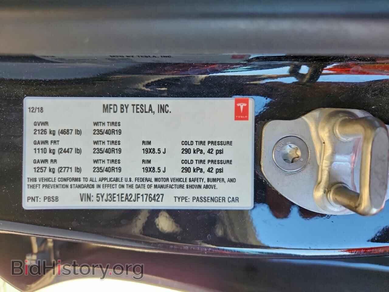 2018 TESLA MODEL 3 - VIN: 5YJ3E1EA2JF176427 - Photo 12