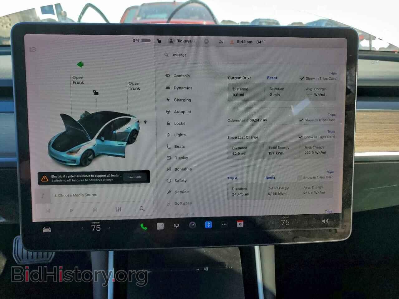 2019 TESLA MODEL 3 - VIN: 5YJ3E1EA3KF416599 - Фото 9