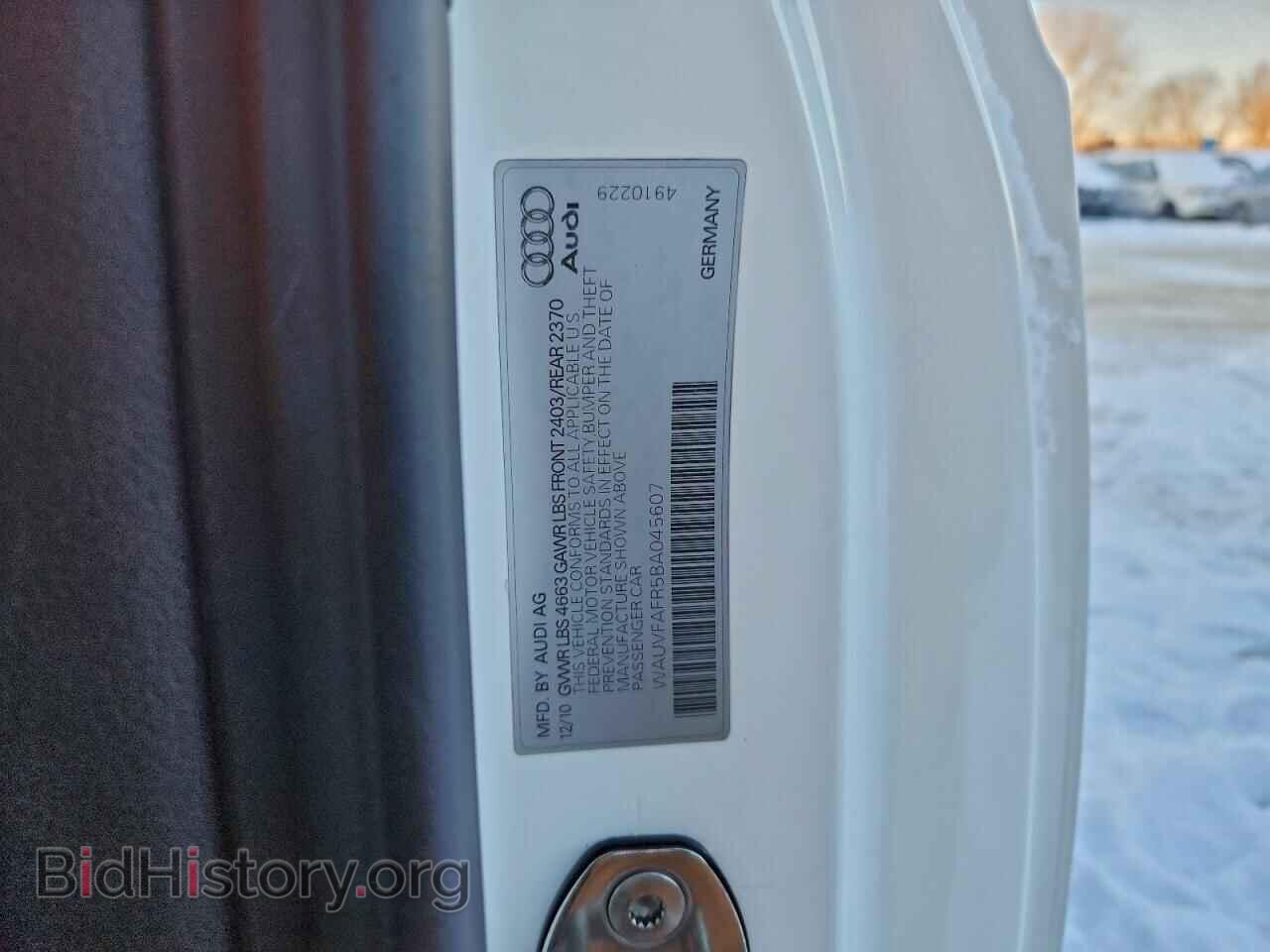 2011 AUDI A5 - VIN: WAUVFAFR5BA045607 - Фото 12