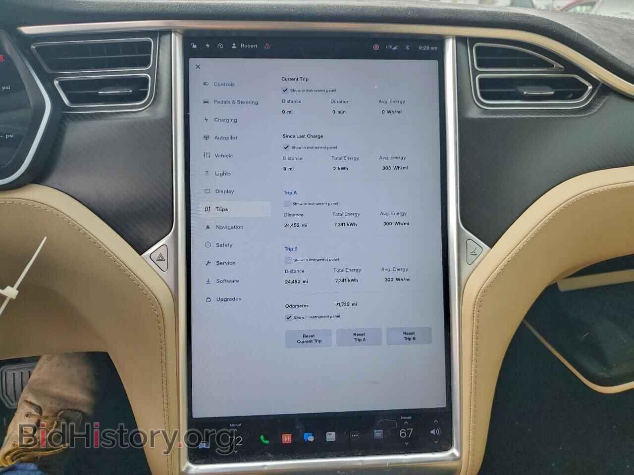 2017 TESLA MODEL S - VIN: 5YJSA1E25HF190722 - Фото 9