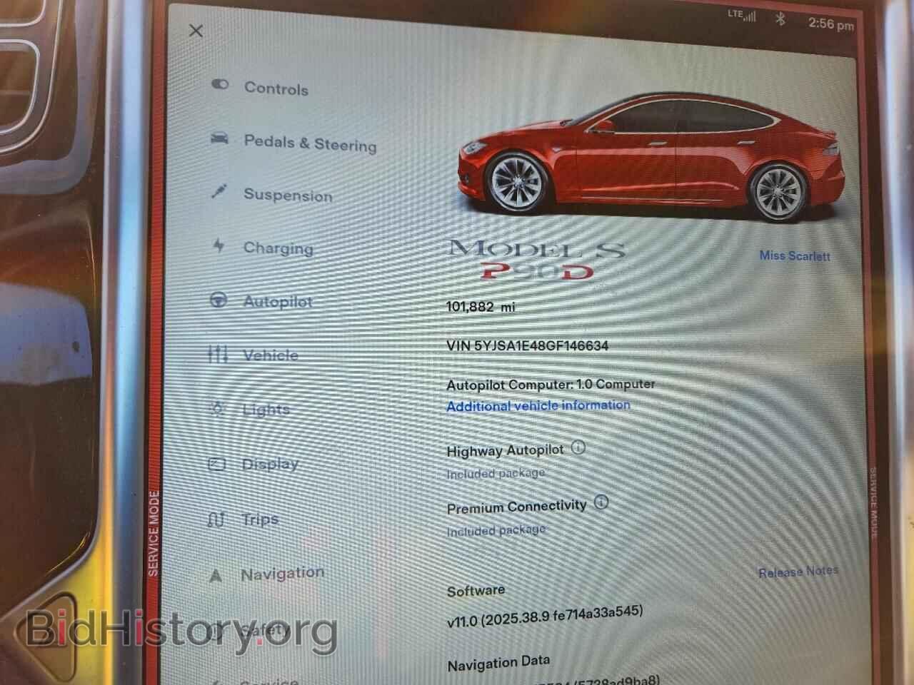 2016 TESLA MODEL S - VIN: 5YJSA1E48GF146634 - Photo 9