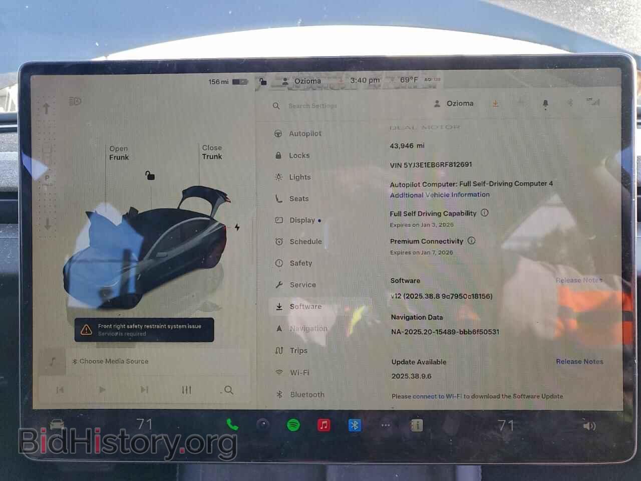 2024 TESLA MODEL 3 - VIN: 5YJ3E1EB6RF812691 - Photo 9