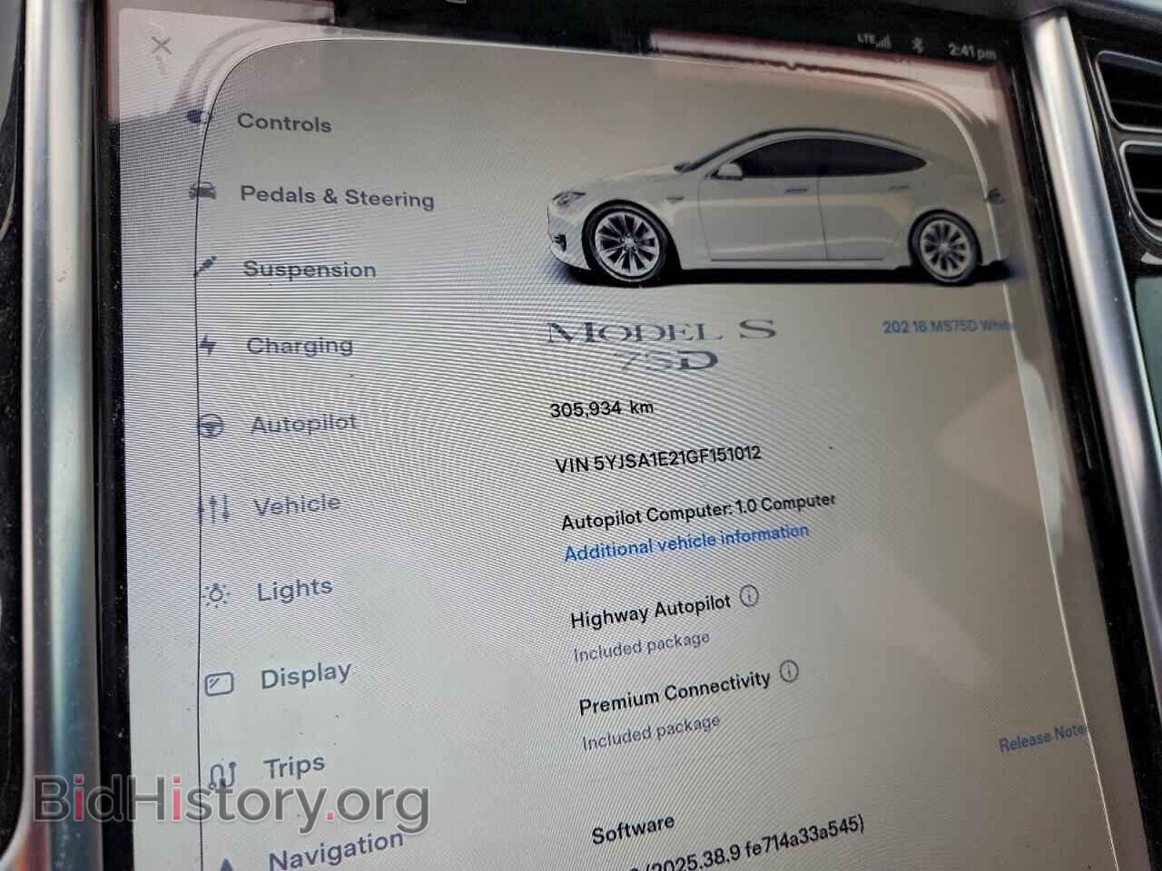 2016 TESLA MODEL S - VIN: 5YJSA1E21GF151012 - Фото 9