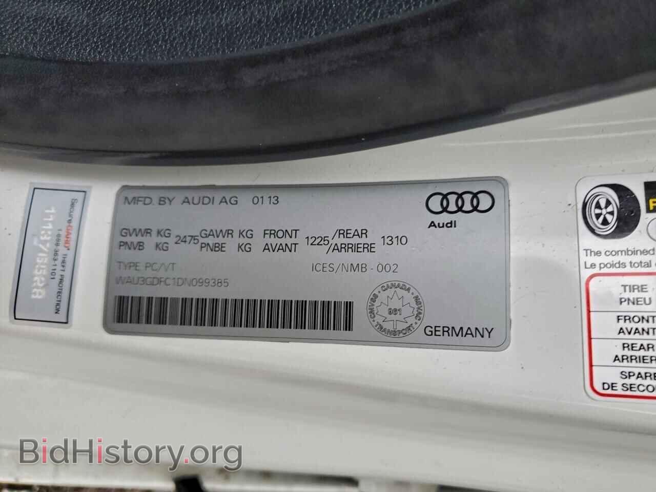 2013 AUDI A7 - VIN: WAU3GDFC1DN099385 - Фото 13