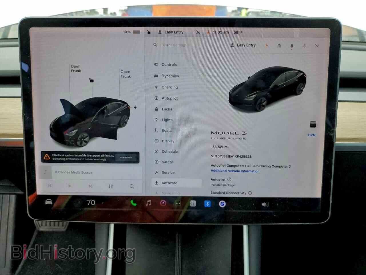2019 TESLA MODEL 3 - VIN: 5YJ3E1EA1KF428928 - Photo 9