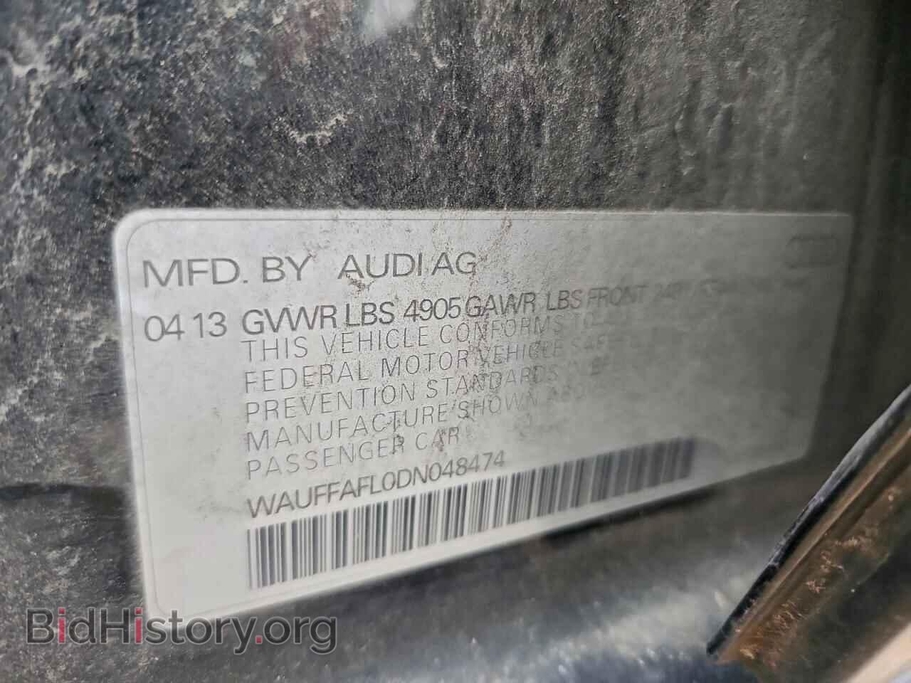 2013 AUDI A4 - VIN: WAUFFAFL0DN048474 - Photo 12