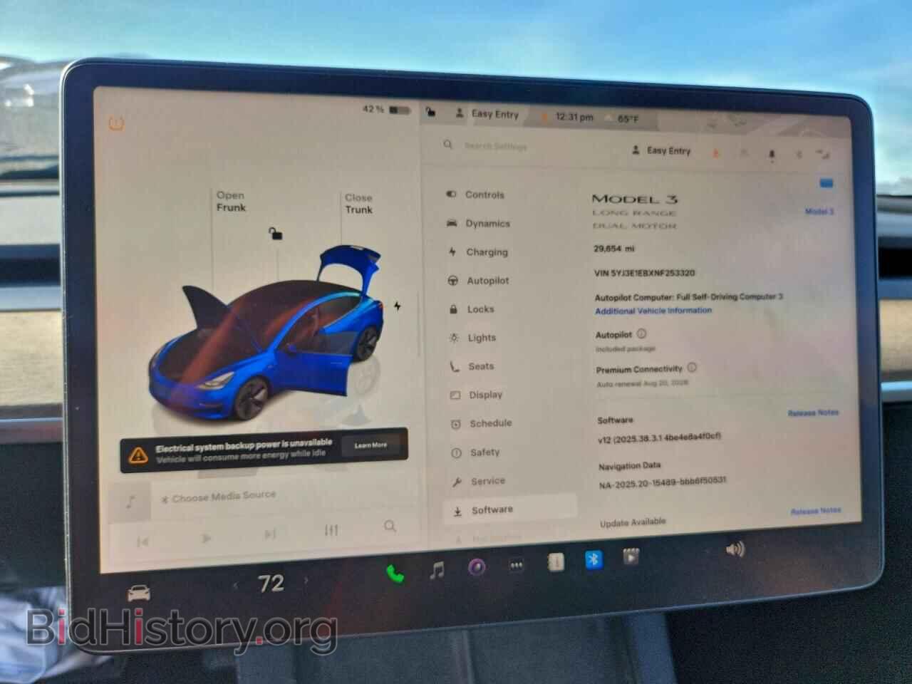 2022 TESLA MODEL 3 - VIN: 5YJ3E1EBXNF253320 - Фото 9