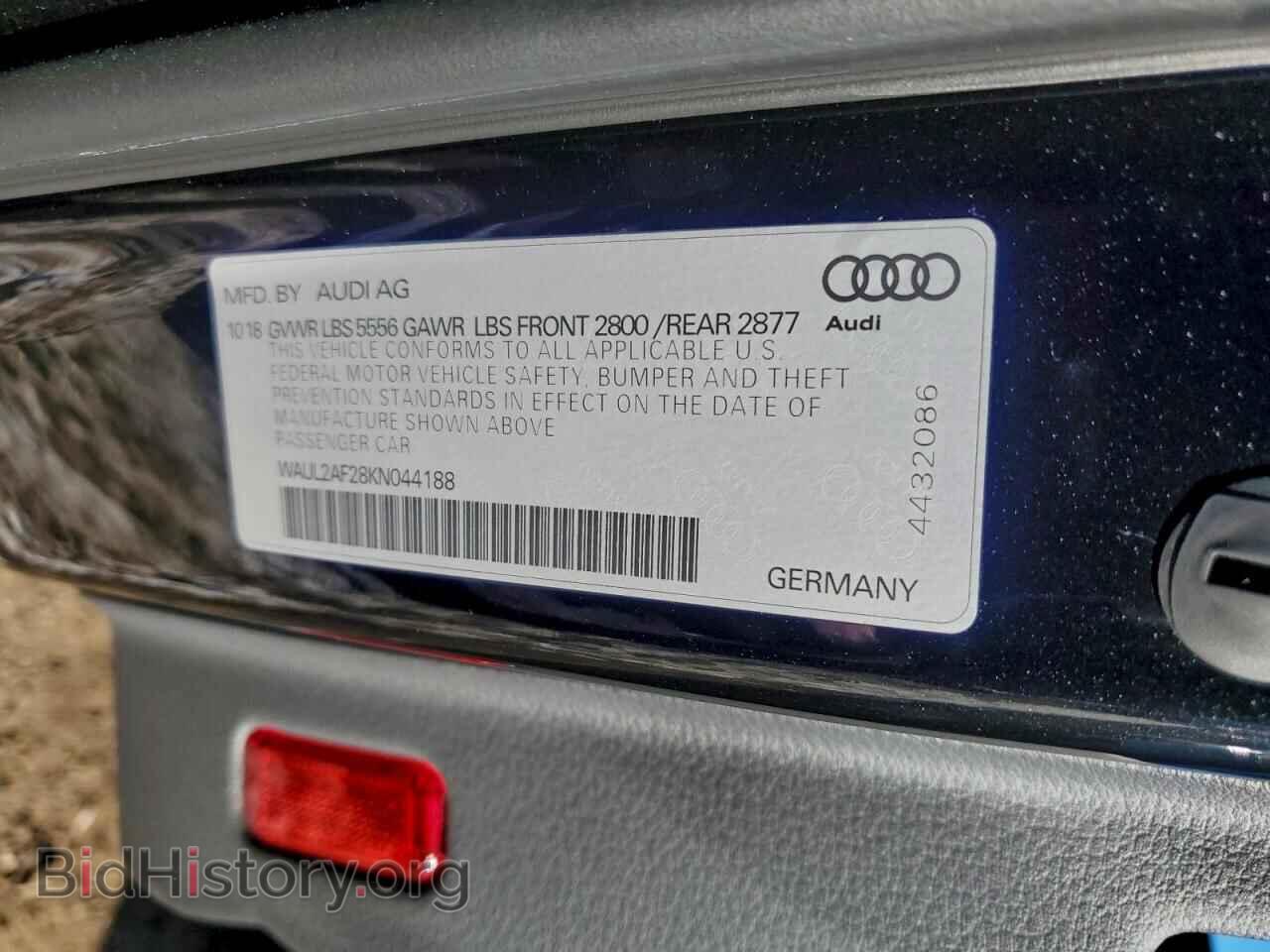 2019 AUDI A6 - VIN: WAUL2AF28KN044188 - Фото 12