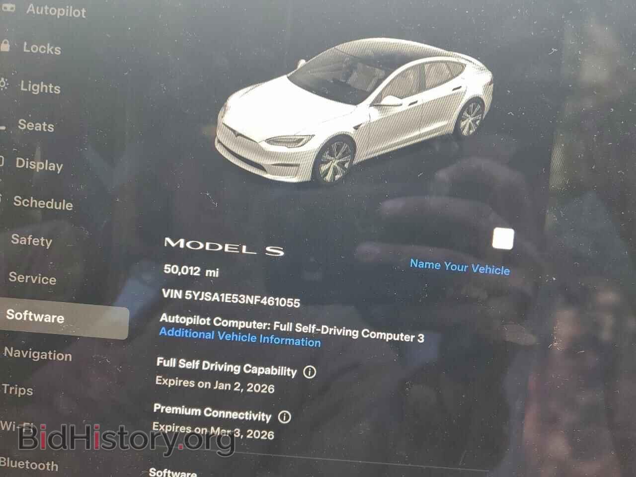 2022 TESLA MODEL S - VIN: 5YJSA1E53NF461055 - Photo 9