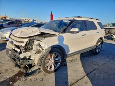 2014 Ford EXPLORER Limited, белый — VIN 1FM5K7F80EGB17657, Copart