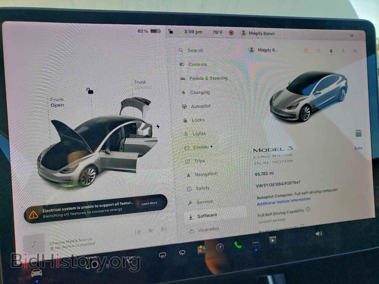 2018 TESLA MODEL 3 - VIN: 5YJ3E1EB4JF087547 - Photo 9