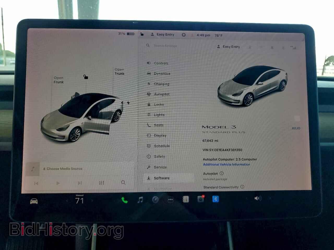 2019 TESLA MODEL 3 - VIN: 5YJ3E1EA4KF301350 - Фото 9
