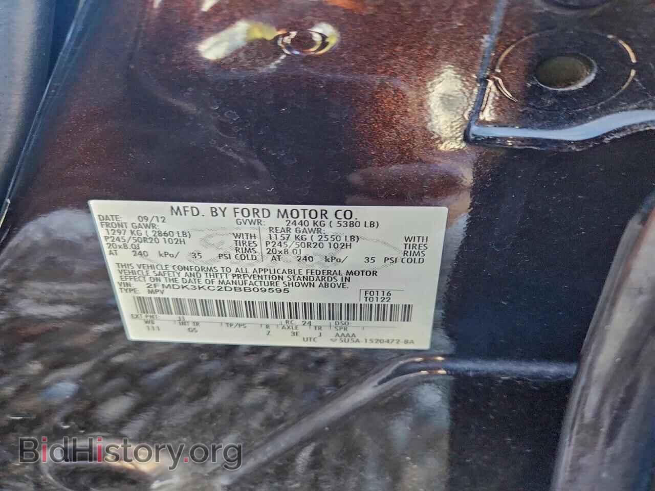 2013 FORD EDGE - VIN: 2FMDK3KC2DBB09595 - Photo 13