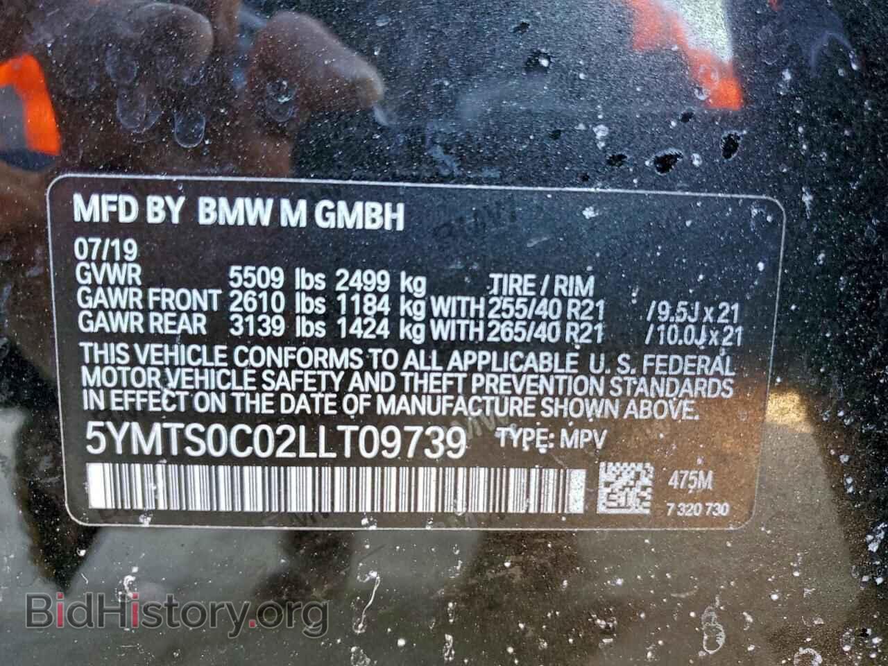 2020 BMW X3 - VIN: 5YMTS0C02LLT09739 - Фото 13