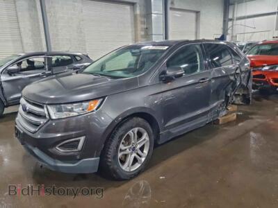 2018 Ford EDGE Titanium, серый — VIN 2FMPK4K96JBB40982, Copart