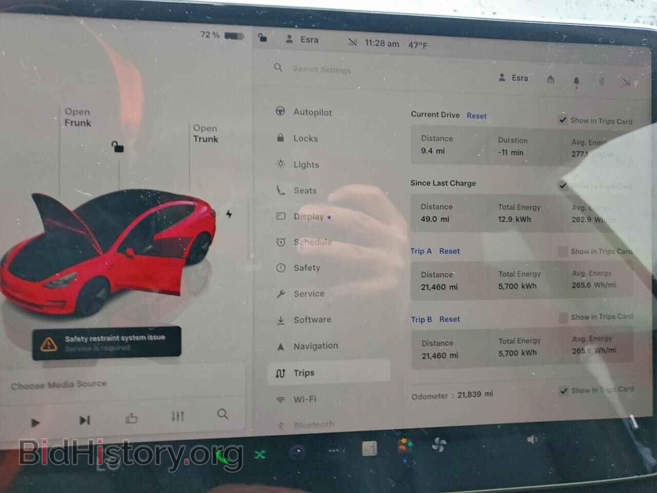 2022 TESLA MODEL 3 - VIN: 5YJ3E1EA8NF320665 - Фото 9