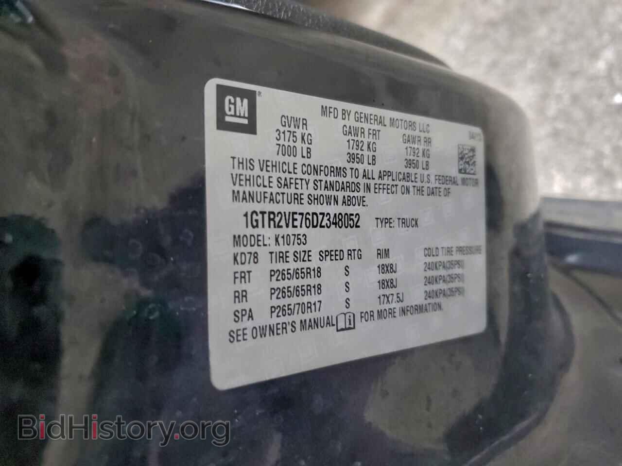 2013 GMC SIERRA - VIN: 1GTR2VE76DZ348052 - Фото 12