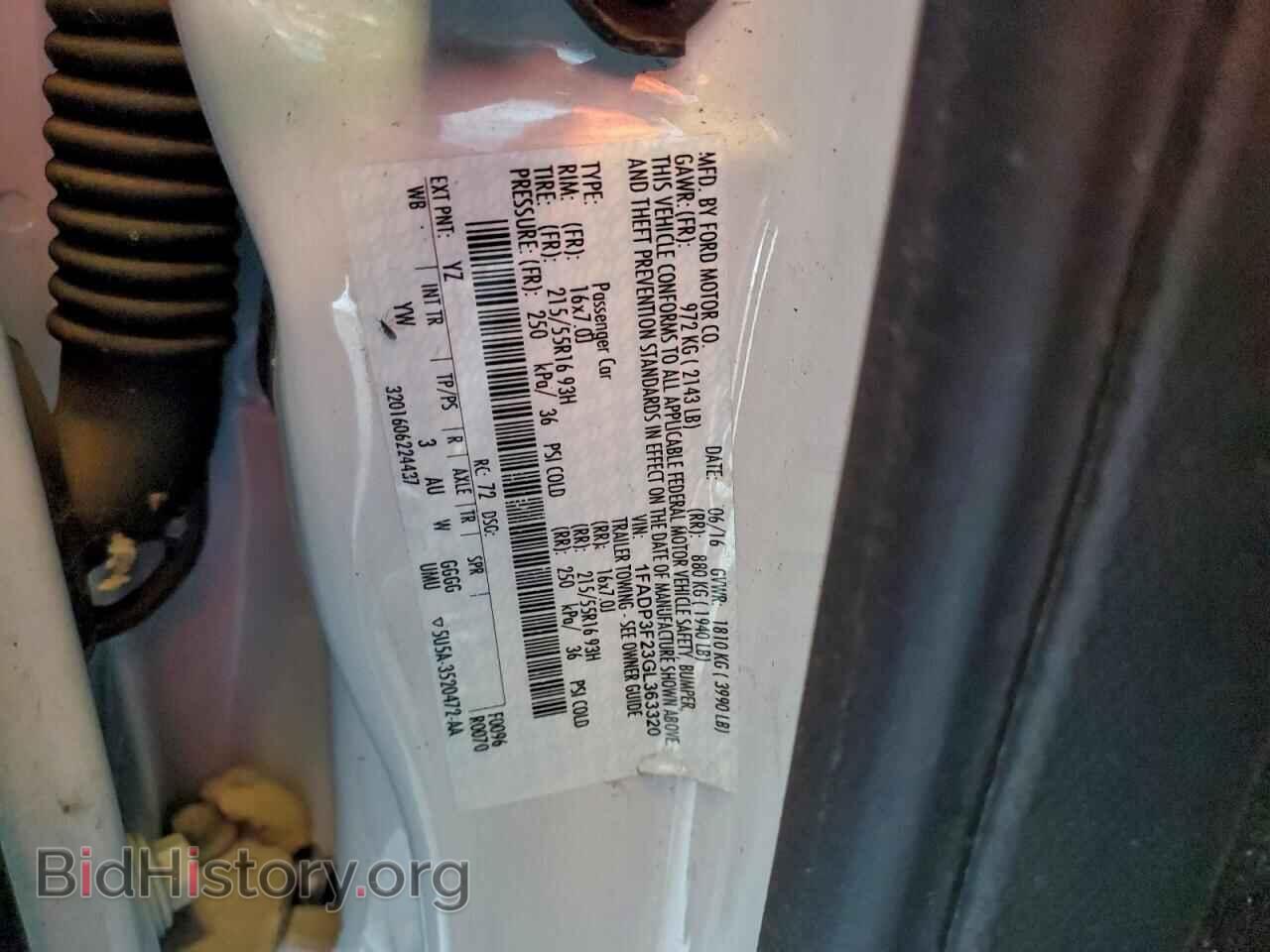 2016 FORD FOCUS - VIN: 1FADP3F23GL363320 - Фото 12