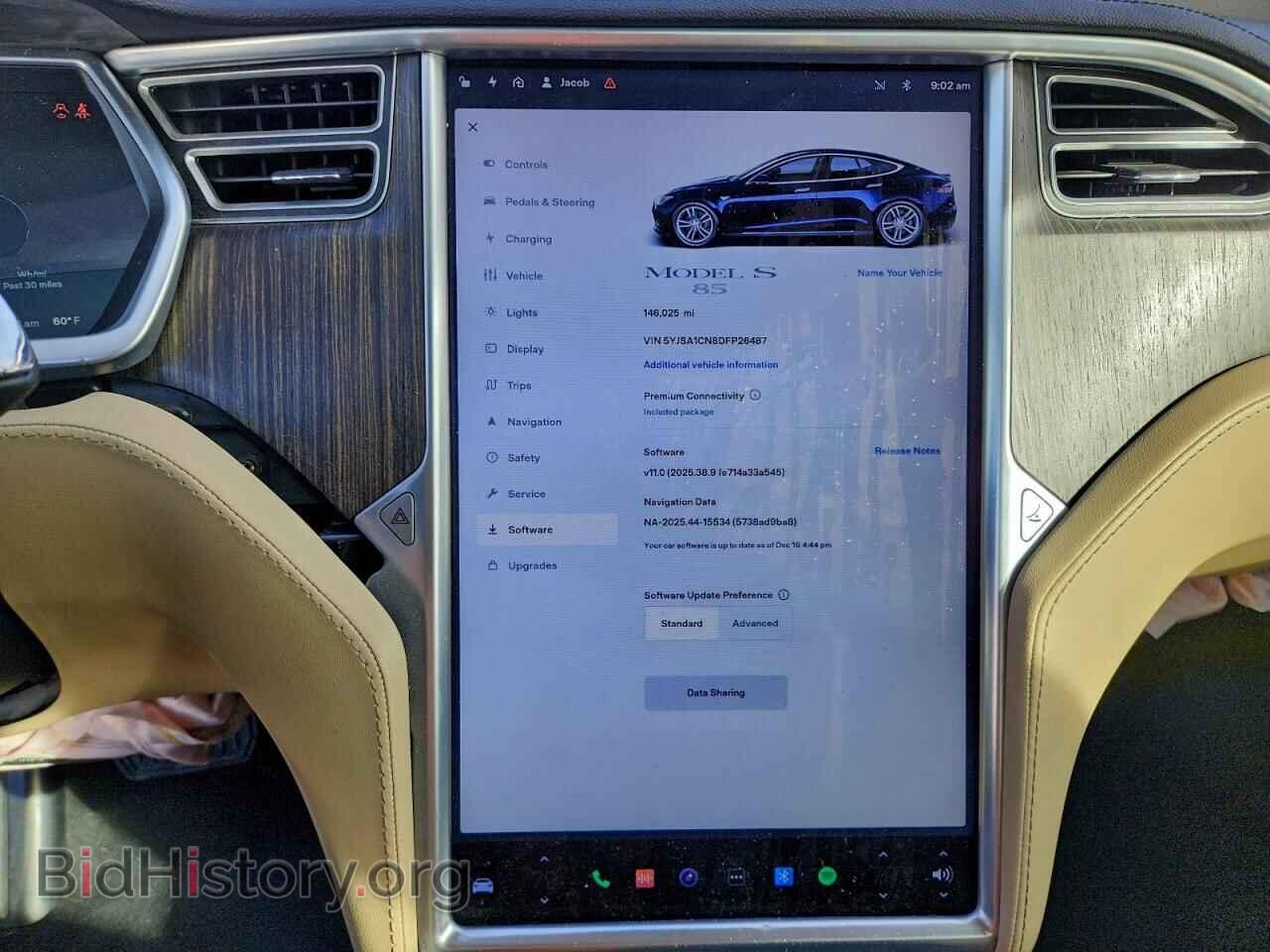 2013 TESLA MODEL S - VIN: 5YJSA1CN8DFP26487 - Photo 9