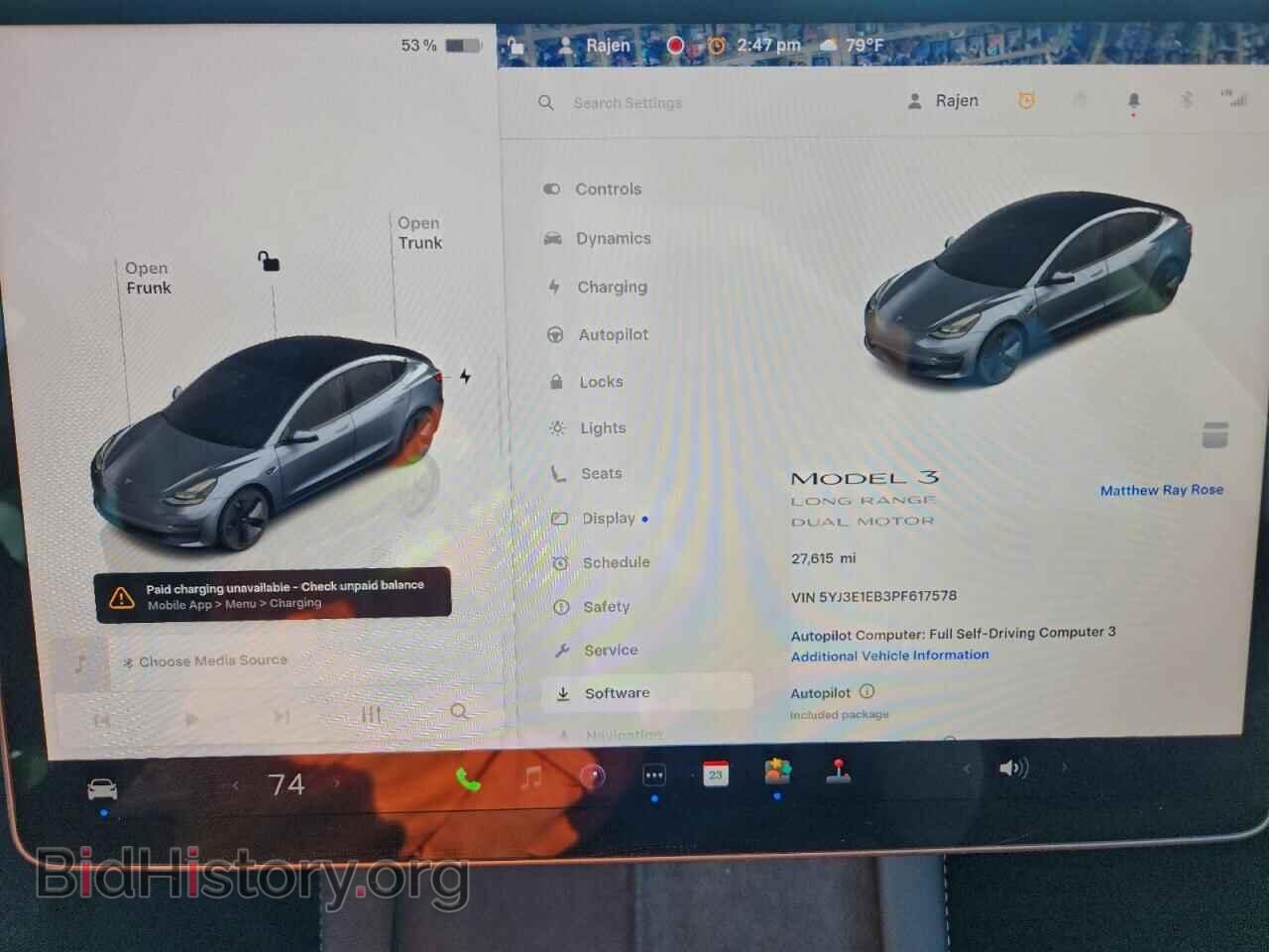 2023 TESLA MODEL 3 - VIN: 5YJ3E1EB3PF617578 - Фото 9