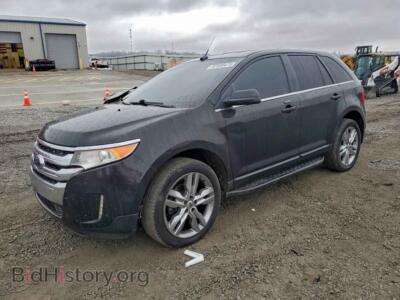 2013 Ford EDGE Limited, черный — VIN 2FMDK3KC6DBA85480, Copart