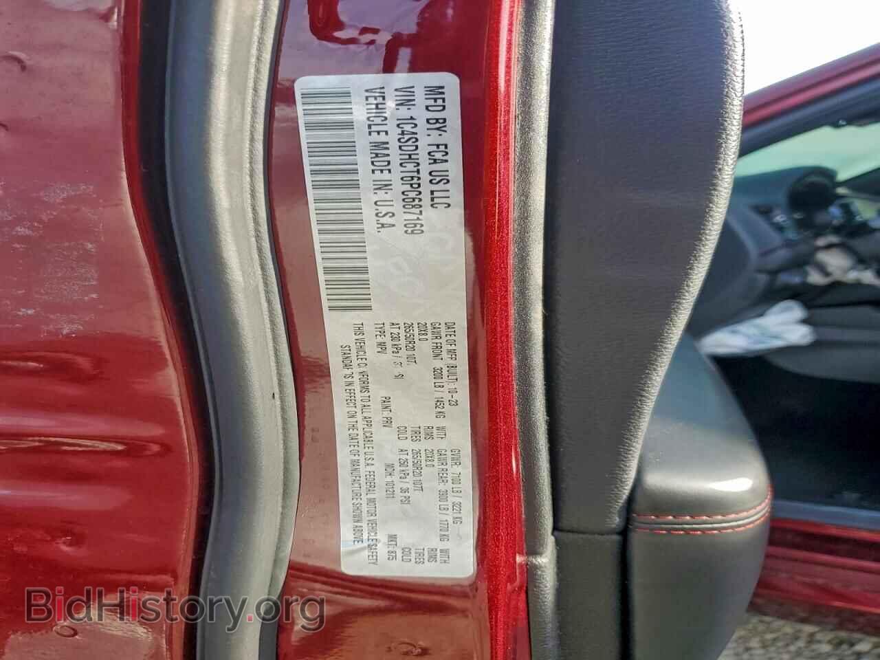 2023 DODGE DURANGO - VIN: 1C4SDHCT6PC687169 - Фото 13