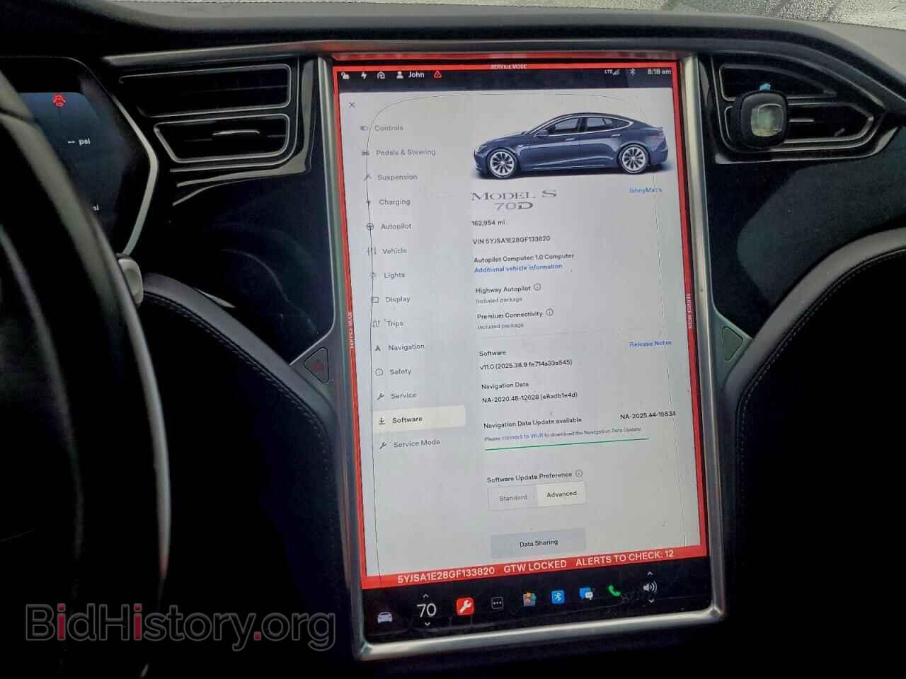 2016 TESLA MODEL S - VIN: 5YJSA1E28GF133820 - Photo 9