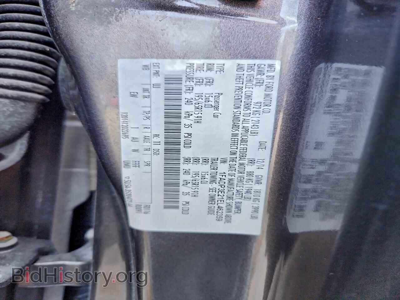 2014 FORD FOCUS - VIN: 1FADP3E21EL462359 - Фото 12