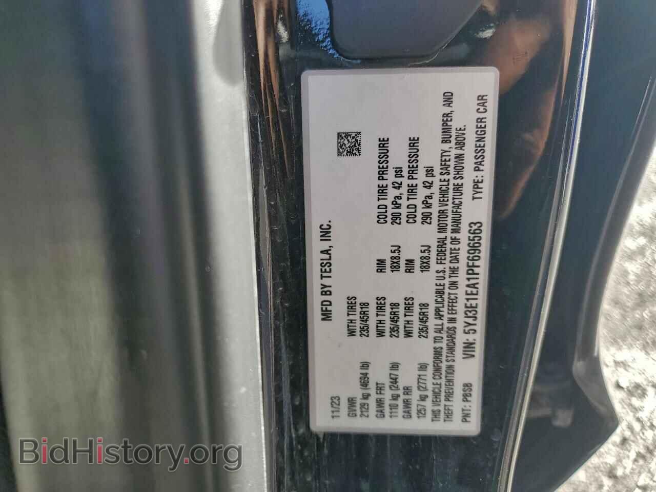 2023 TESLA MODEL 3 - VIN: 5YJ3E1EA1PF696563 - Photo 12