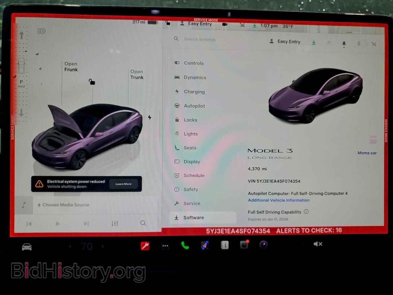2025 TESLA MODEL 3 - VIN: 5YJ3E1EA4SF074354 - Photo 9