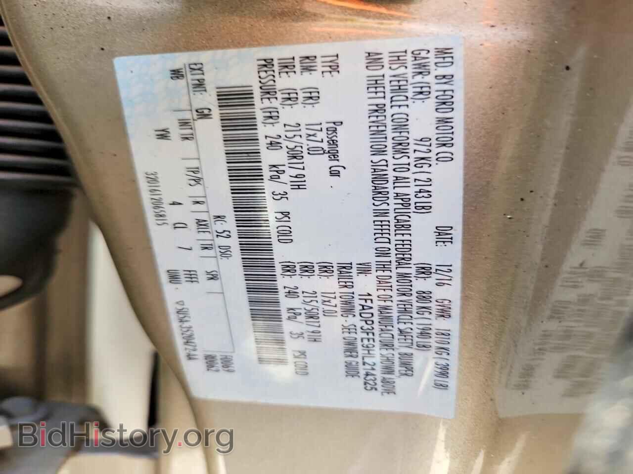 2017 FORD FOCUS - VIN: 1FADP3FE9HL214325 - Photo 13