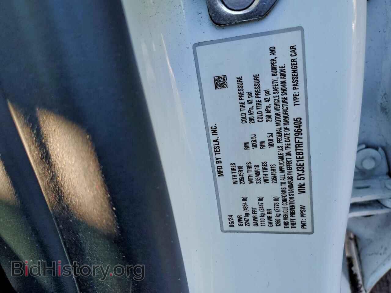 2024 TESLA MODEL 3 - VIN: 5YJ3E1EB7RF796405 - Photo 12