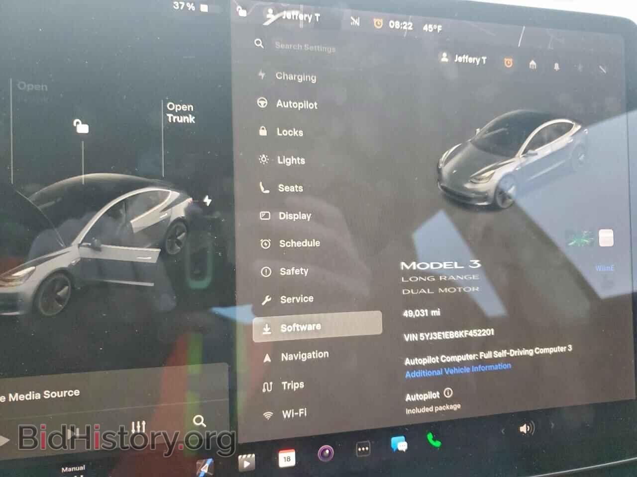 2019 TESLA MODEL 3 - VIN: 5YJ3E1EB6KF452201 - Photo 9