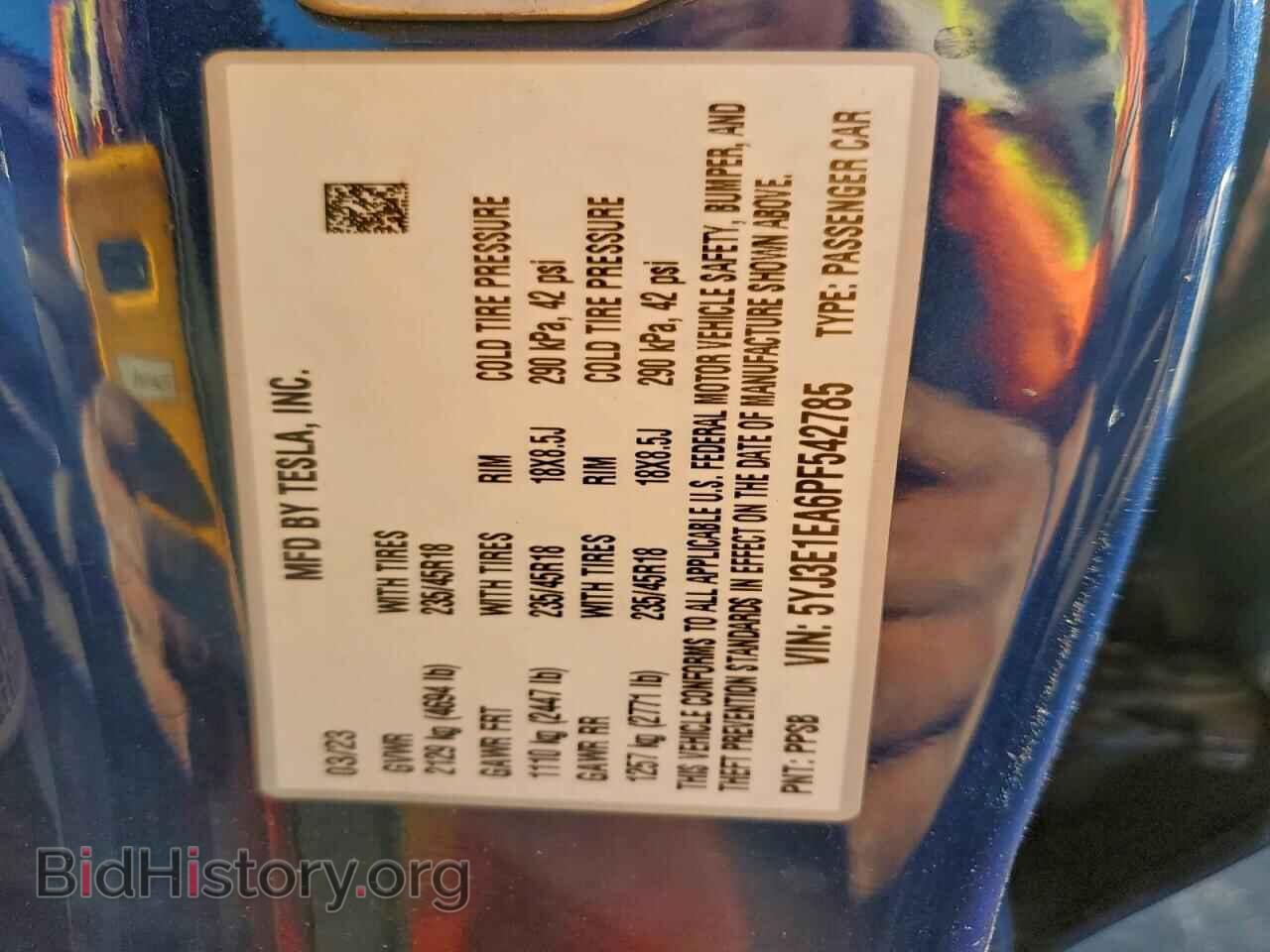 2023 TESLA MODEL 3 - VIN: 5YJ3E1EA6PF542785 - Photo 13