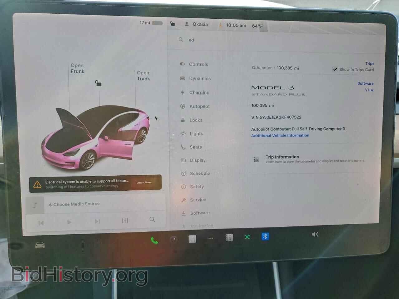 2019 TESLA MODEL 3 - VIN: 5YJ3E1EA0KF407522 - Photo 9