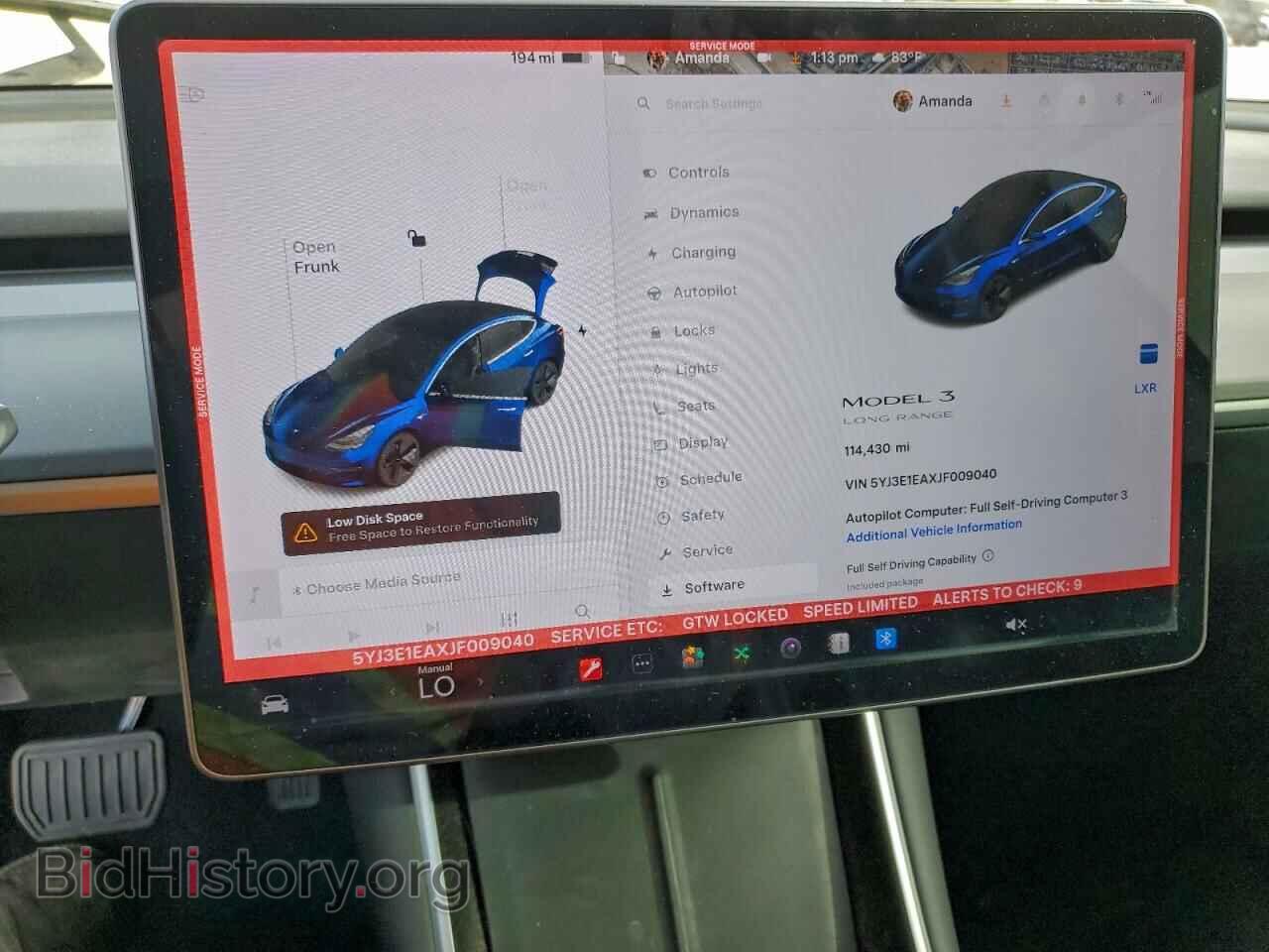 2018 TESLA MODEL 3 - VIN: 5YJ3E1EAXJF009040 - Photo 9