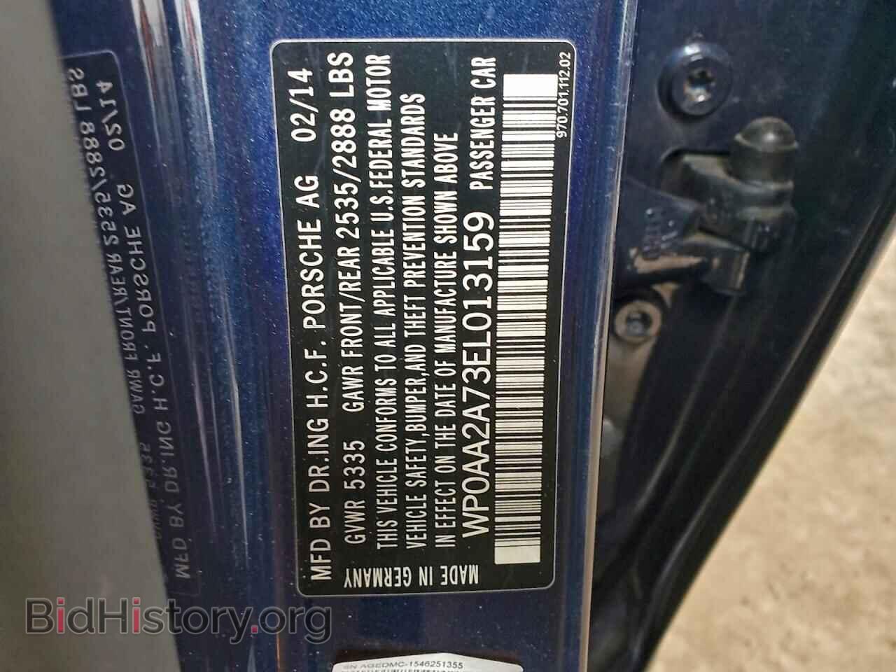 2014 PORSCHE PANAMERA - VIN: WP0AA2A73EL013159 - Photo 13