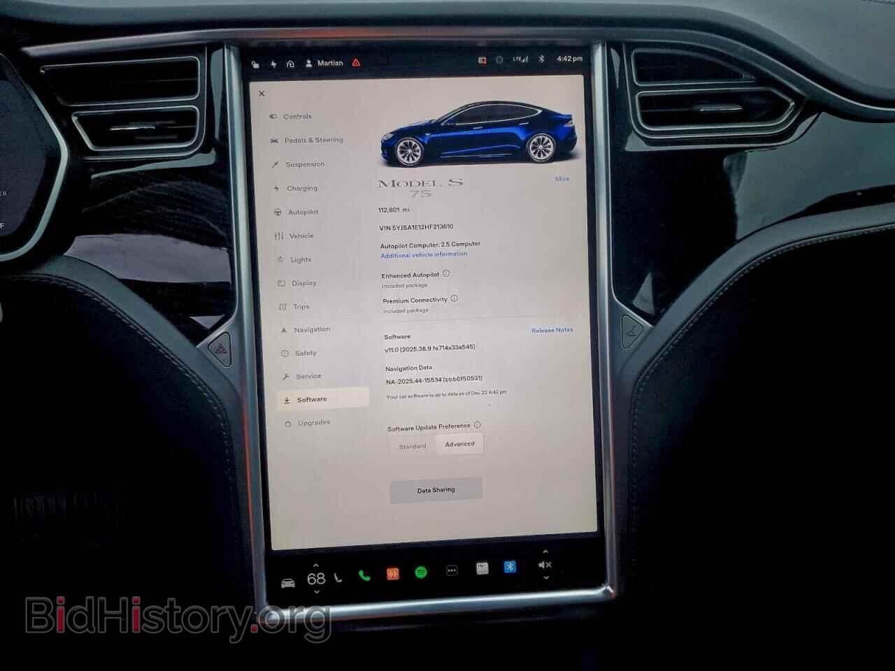 2017 TESLA MODEL S - VIN: 5YJSA1E12HF213610 - Photo 9