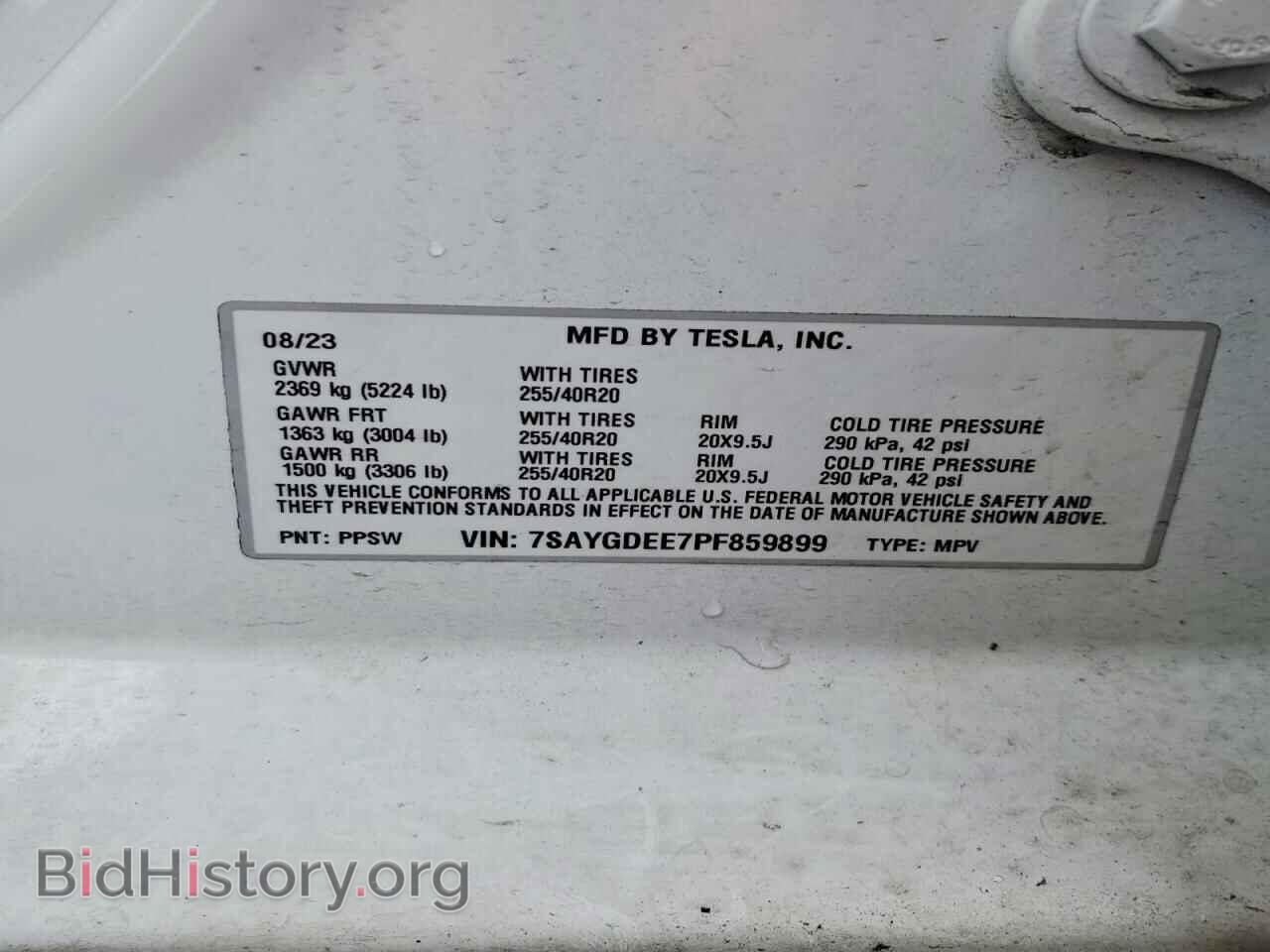 2023 TESLA MODEL Y - VIN: 7SAYGDEE7PF859899 - Photo 13