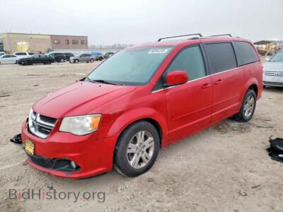 2012 Dodge CARAVAN Crew, red — VIN 2C4RDGDG4CR356649, Copart