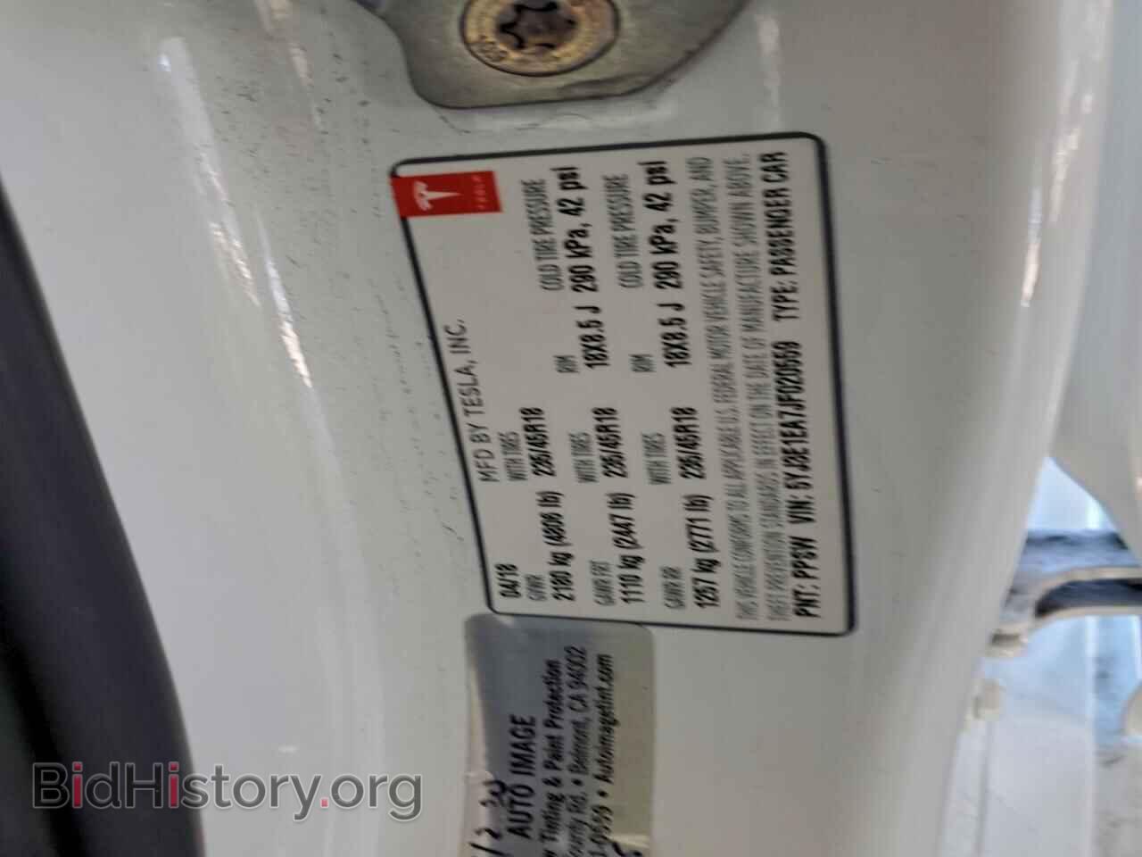 2018 TESLA MODEL 3 - VIN: 5YJ3E1EA7JF020559 - Фото 12