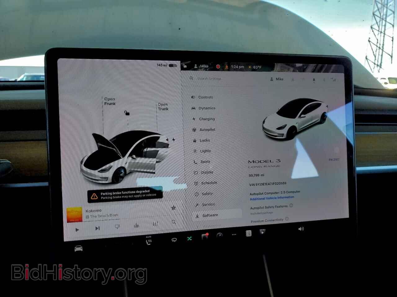 2018 TESLA MODEL 3 - VIN: 5YJ3E1EA7JF020559 - Фото 9