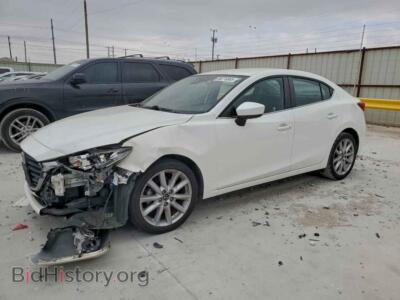 2017 Mazda 3 Touring, white — VIN JM1BN1V76H1106089, Copart