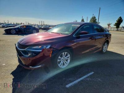 2016 Chrysler 200 Limited, бордовый — VIN 1C3CCCAB8GN181775, Copart