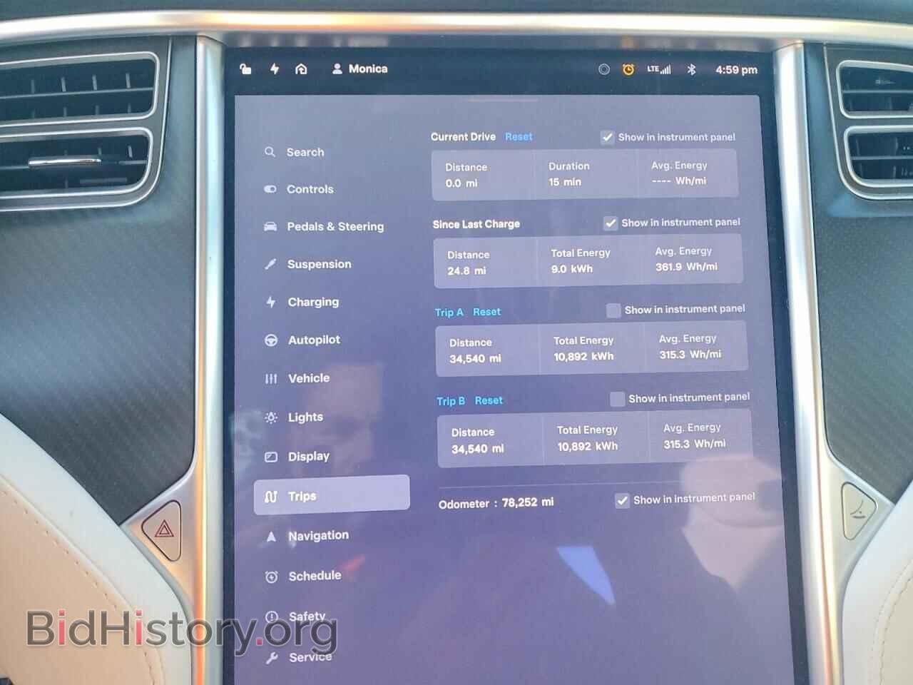2017 TESLA MODEL S - VIN: 5YJSA1E28HF186700 - Photo 9